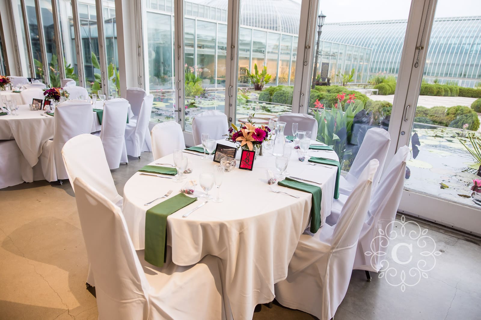 Como Park Covered Porch Wedding Reception Photo