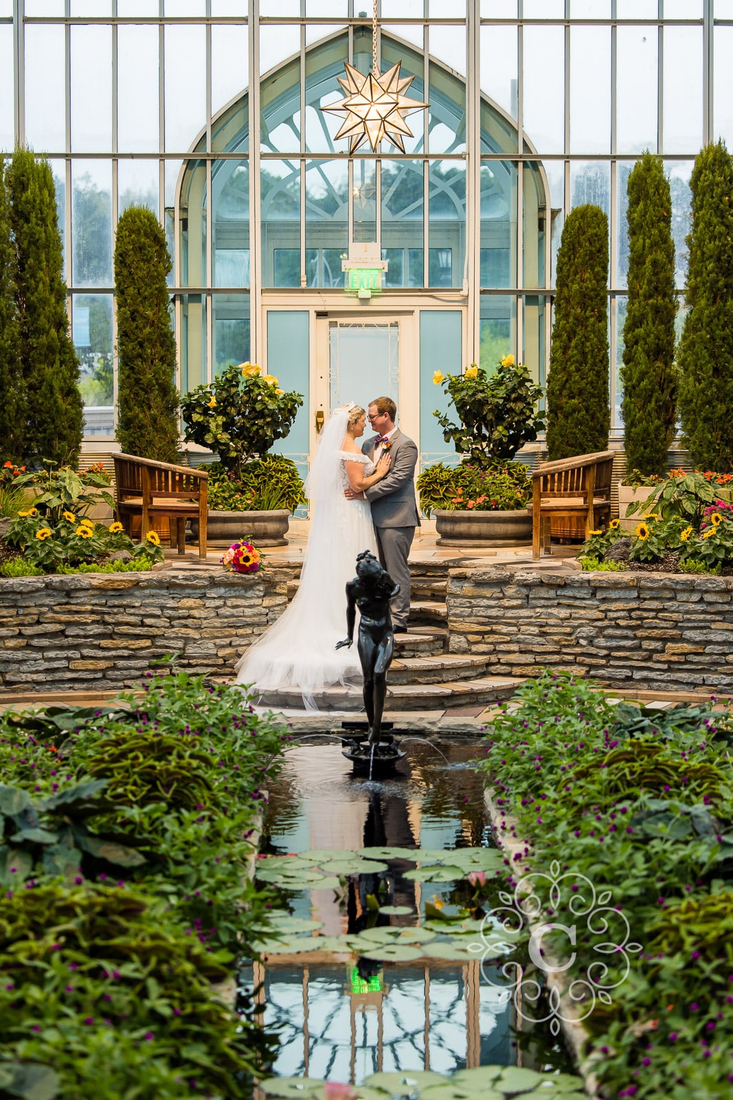 Como Sunken Garden Wedding Photo