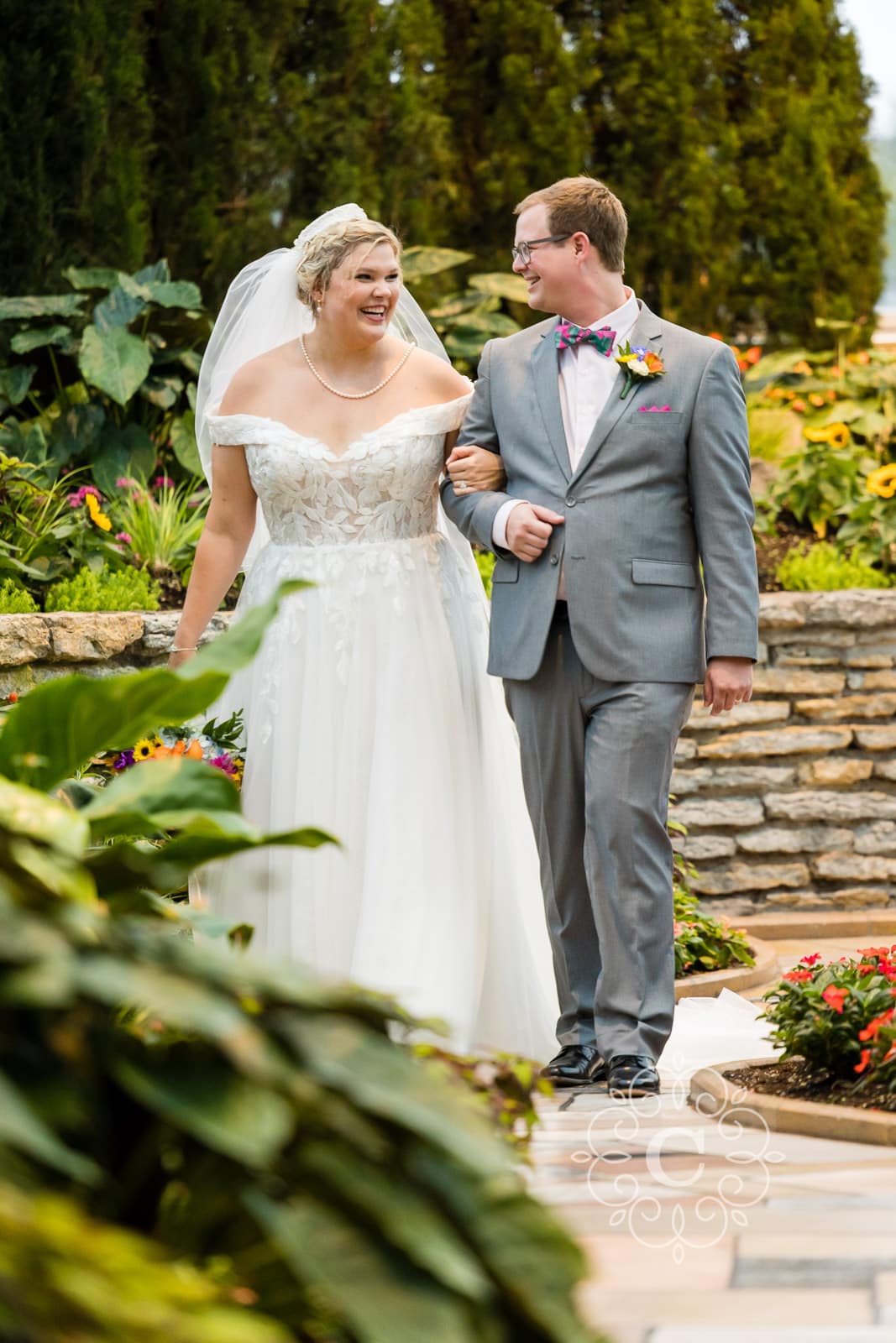 Como Sunken Garden Wedding Photo