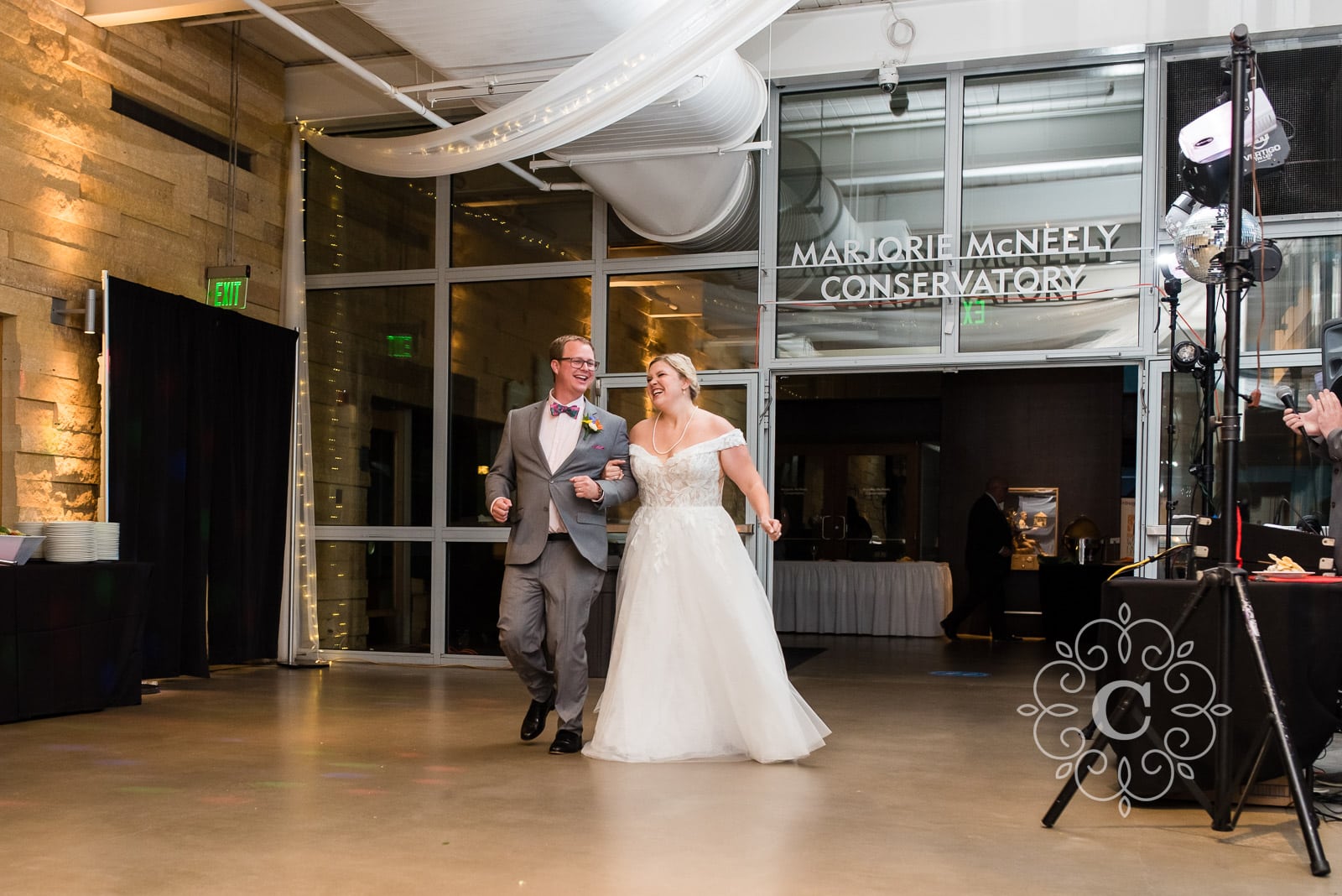 Como Park Covered Porch Wedding Reception Photo