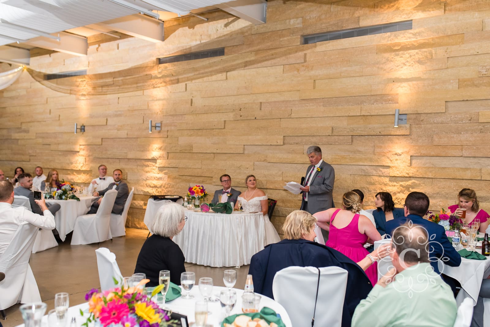 Como Park Covered Porch Wedding Reception Photo