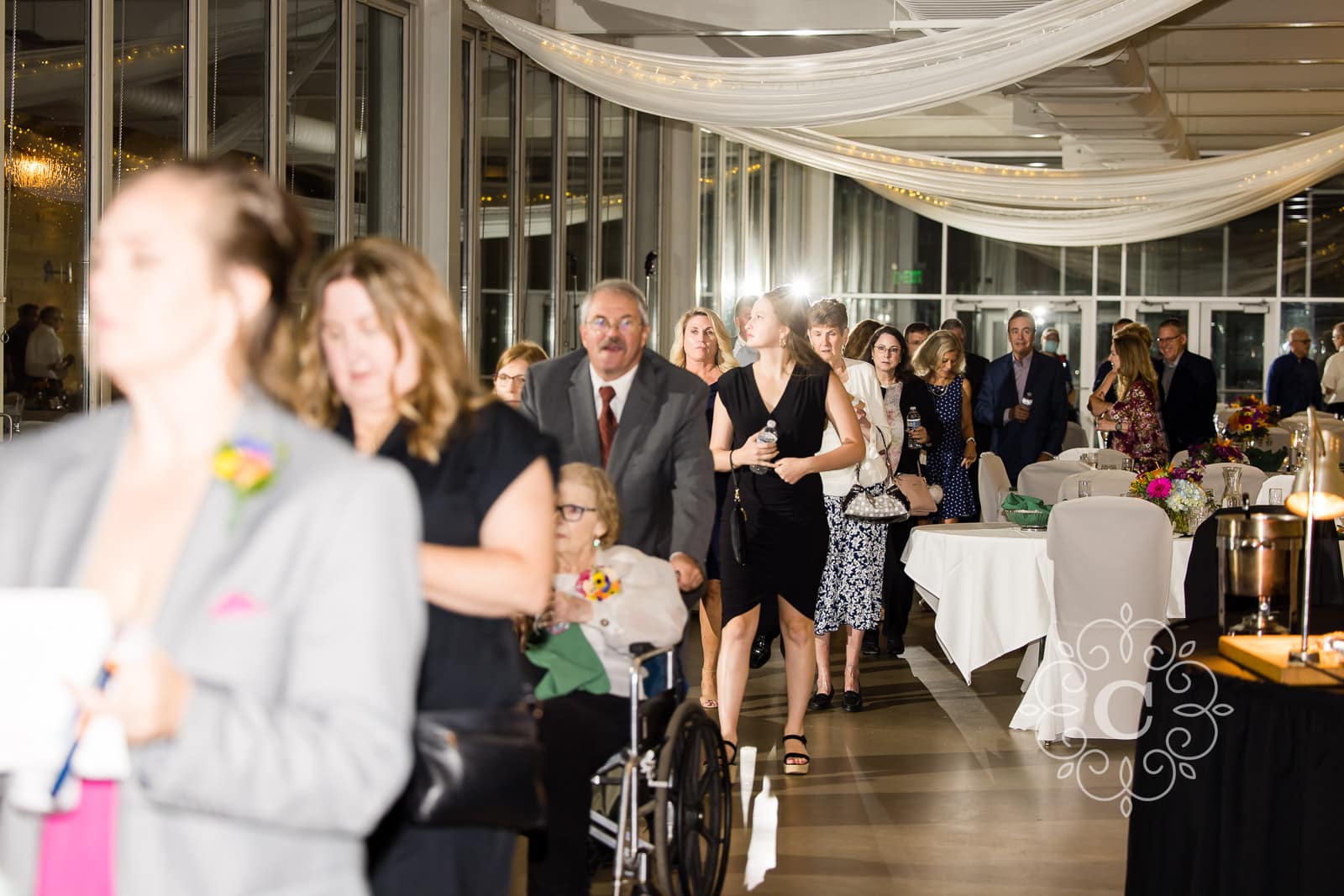 Como Park Covered Porch Wedding Reception Photo