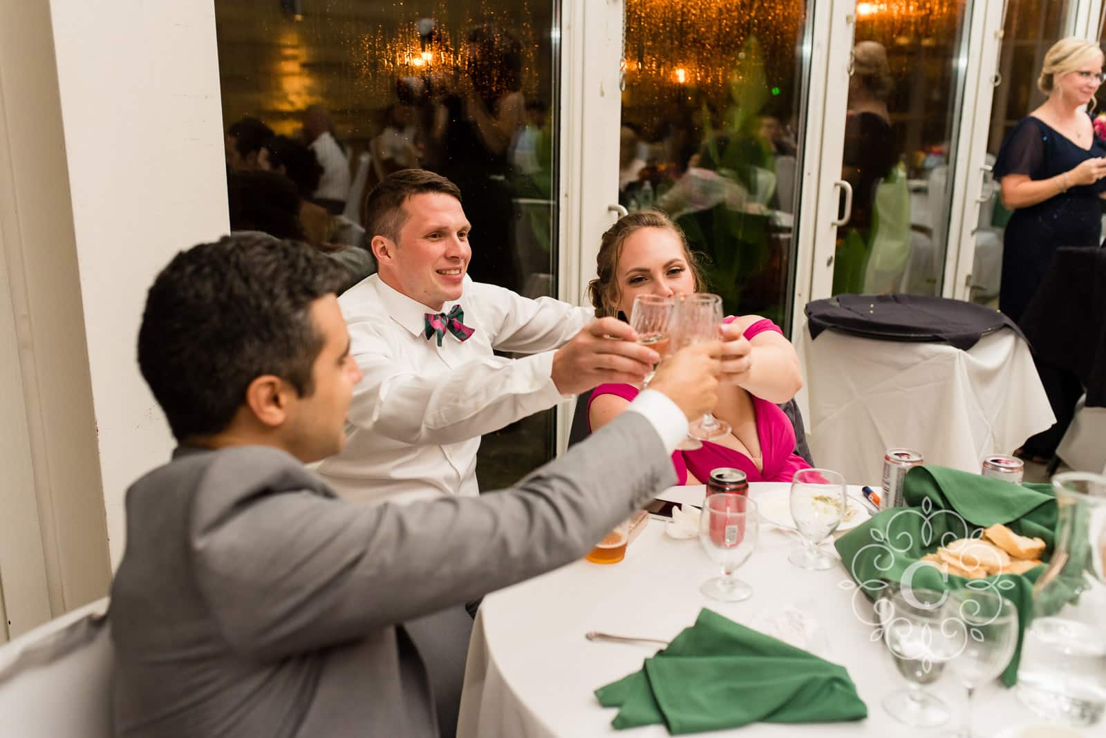 Como Park Covered Porch Wedding Reception Photo