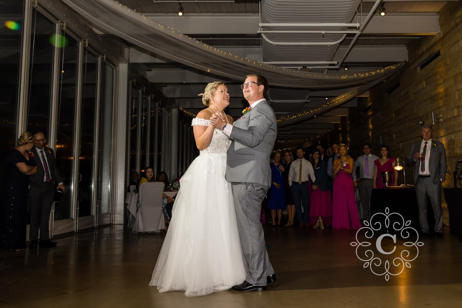 Como Park Covered Porch Wedding Reception Photo