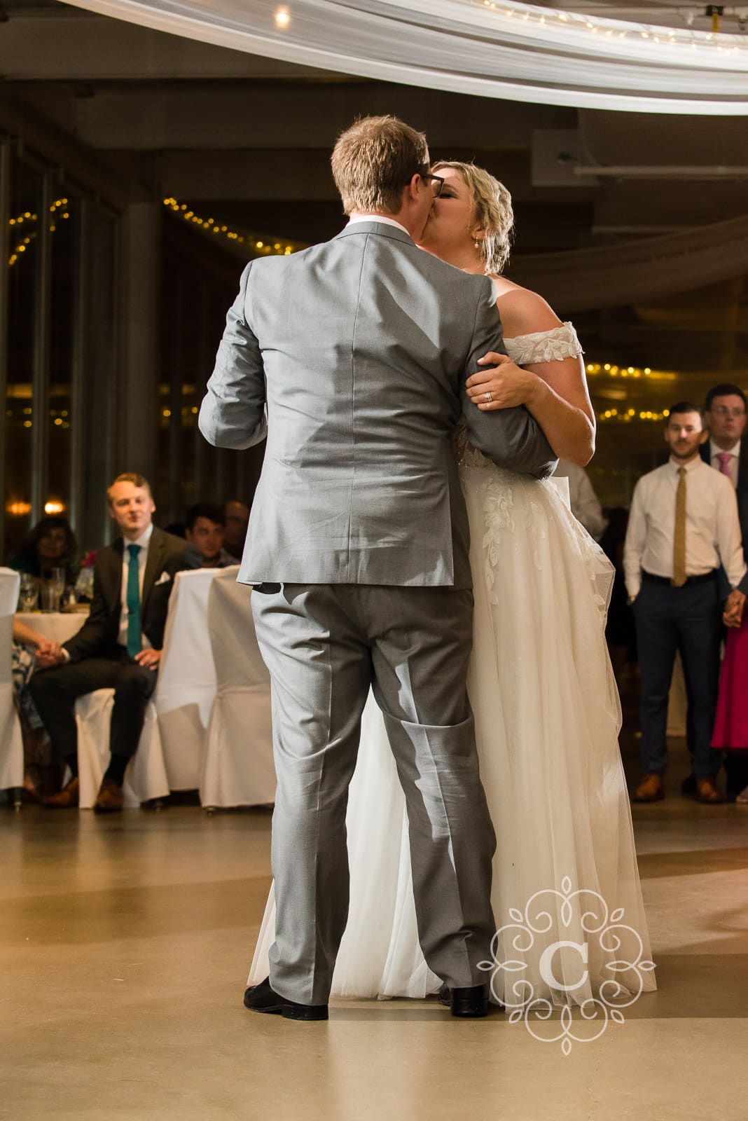 Como Park Covered Porch Wedding Reception Photo