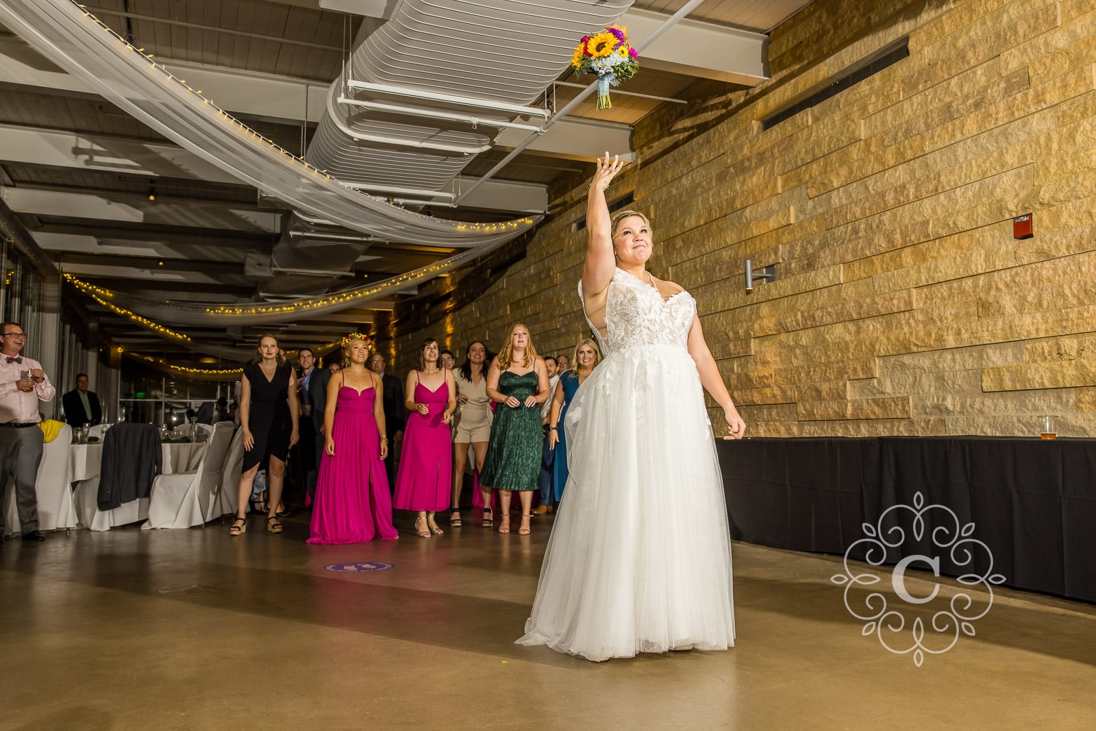 Como Park Covered Porch Wedding Reception Photo