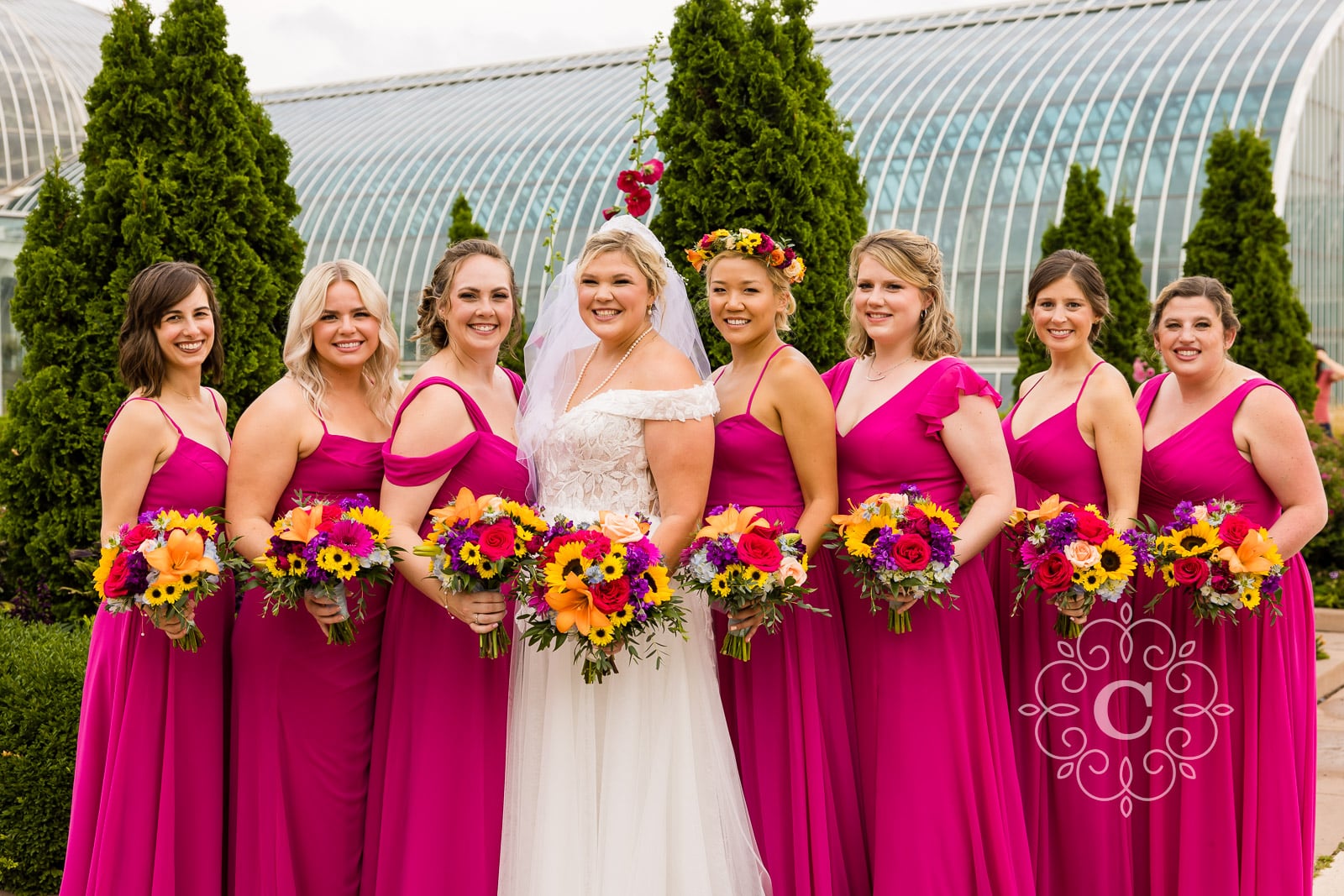 Como Park Conservatory Wedding Photo