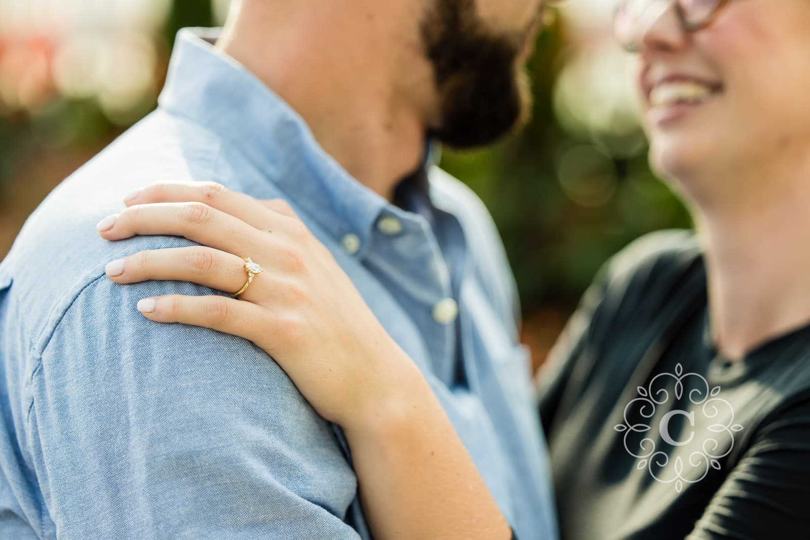 Sunken Garden Como Park Engagement Proposal Photo