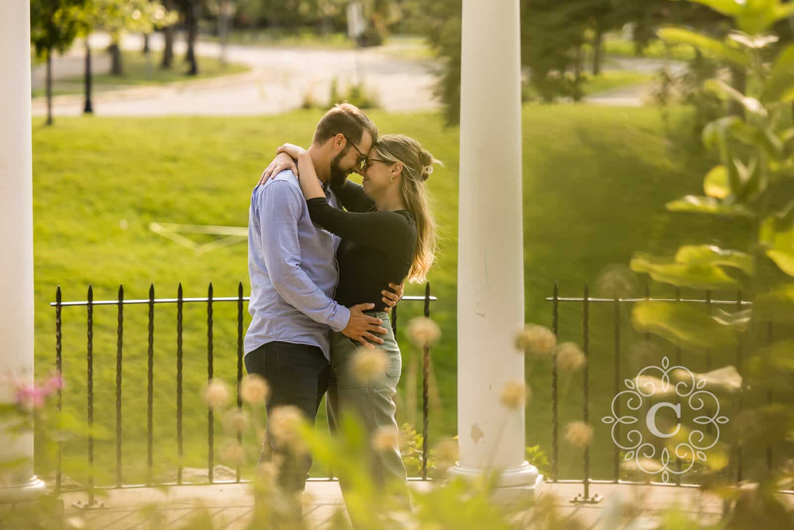 Sunken Garden Como Park Engagement Proposal Photo