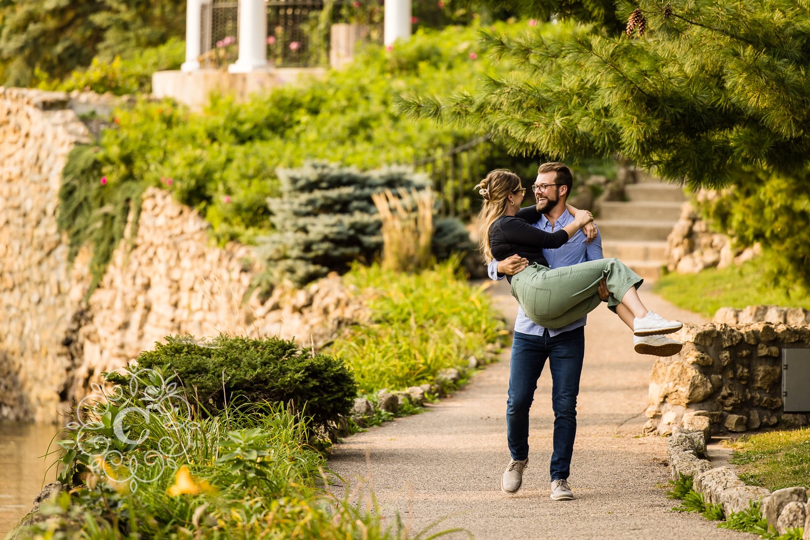 Sunken Garden Como Park Engagement Proposal Photo