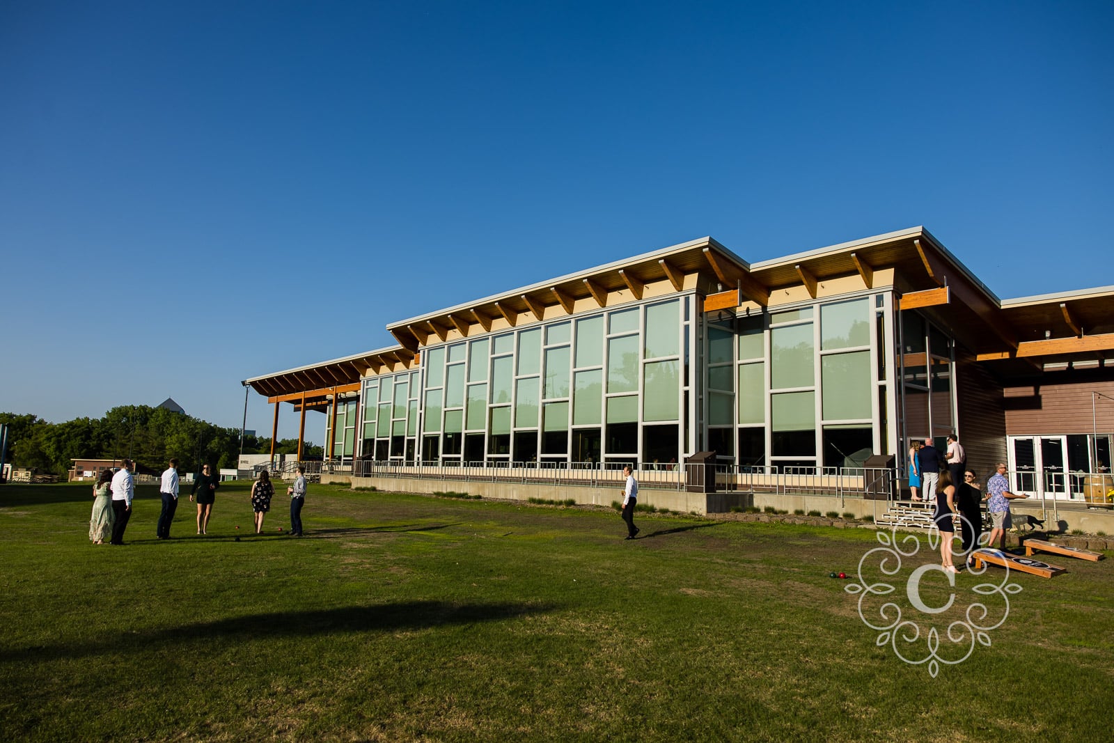 Hyland Hills Chalet Three Rivers Parks Wedding Reception Photography