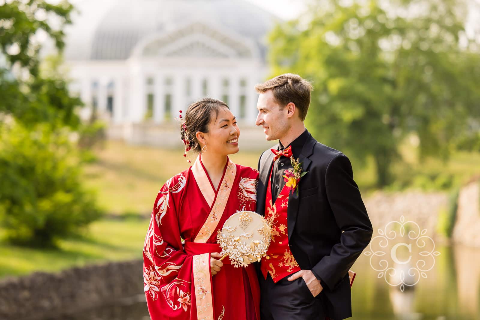 Como Park Chinese Tea Ceremony Wedding Photo