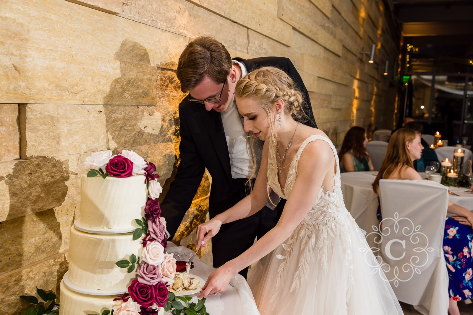 Covered Porch Como Park Wedding Reception Photo