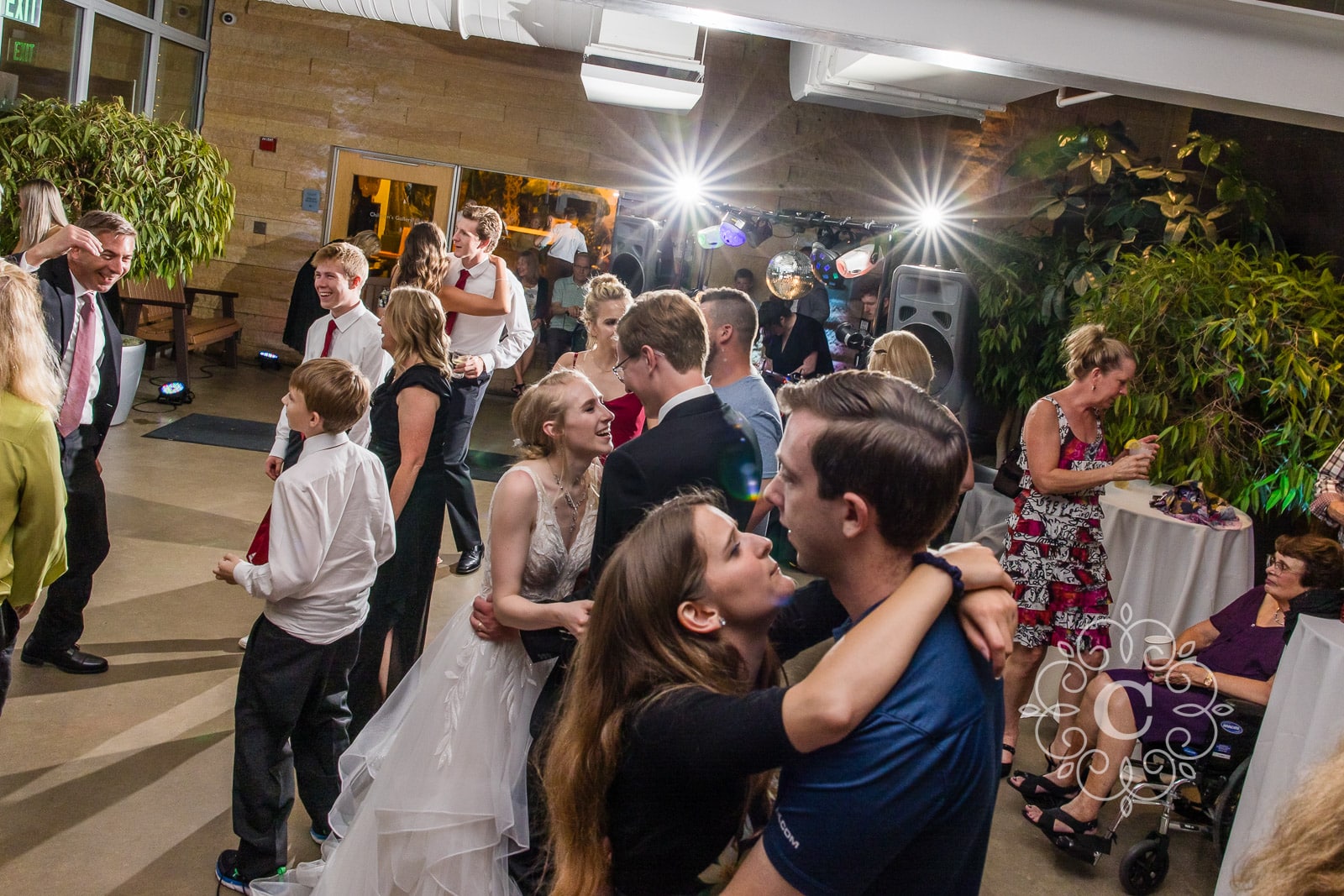 Covered Porch Como Park Wedding Reception Photo