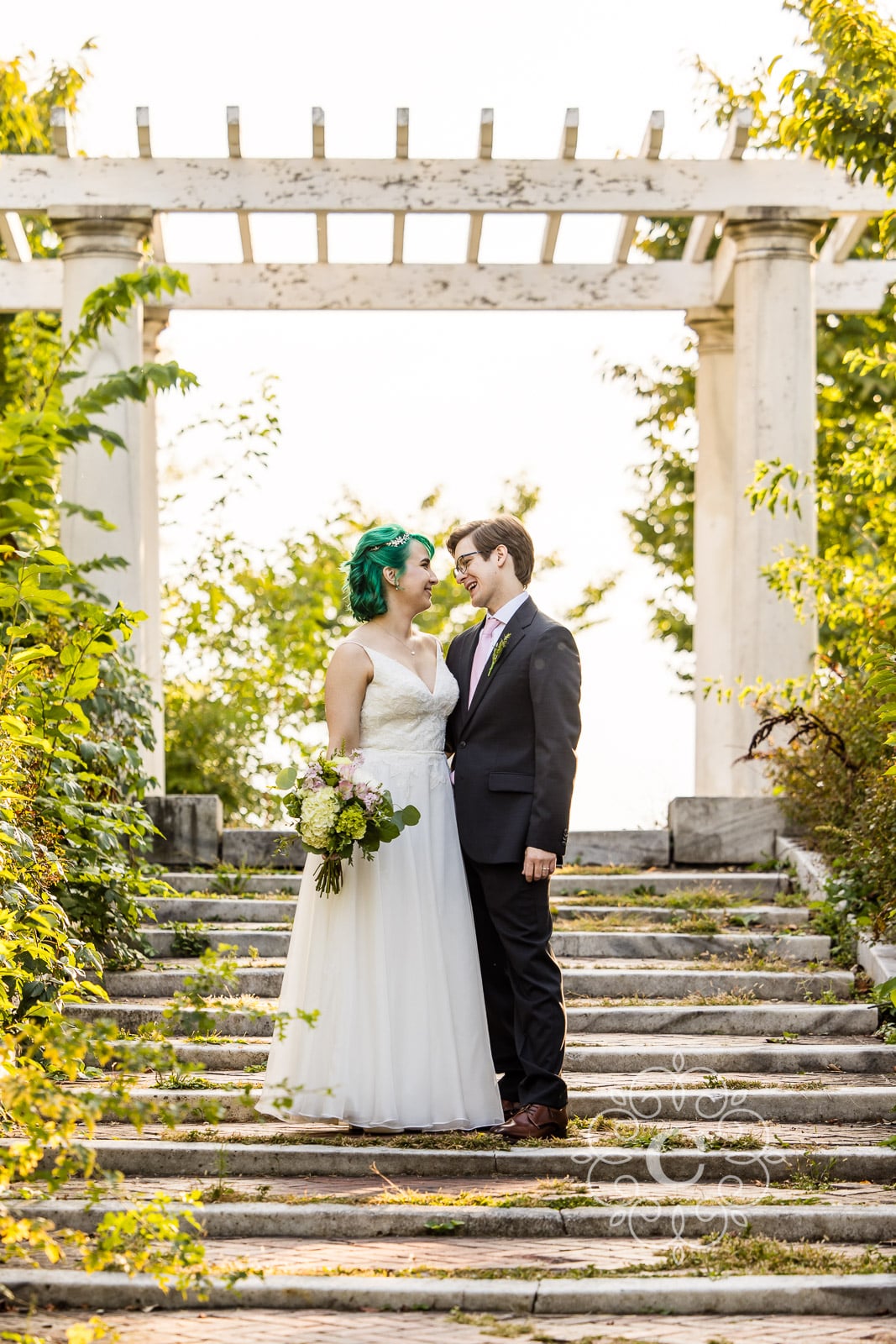 Lily Pond Garden Como Park Wedding Photos