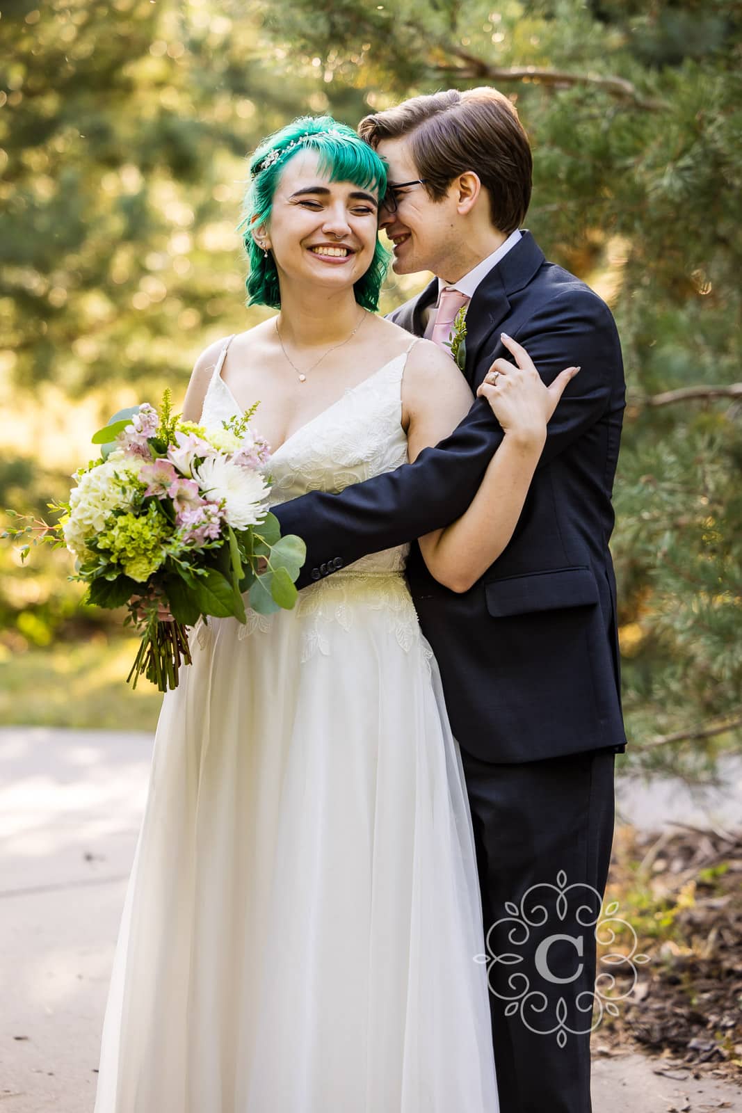 Lily Pond Garden Como Park Wedding Photos