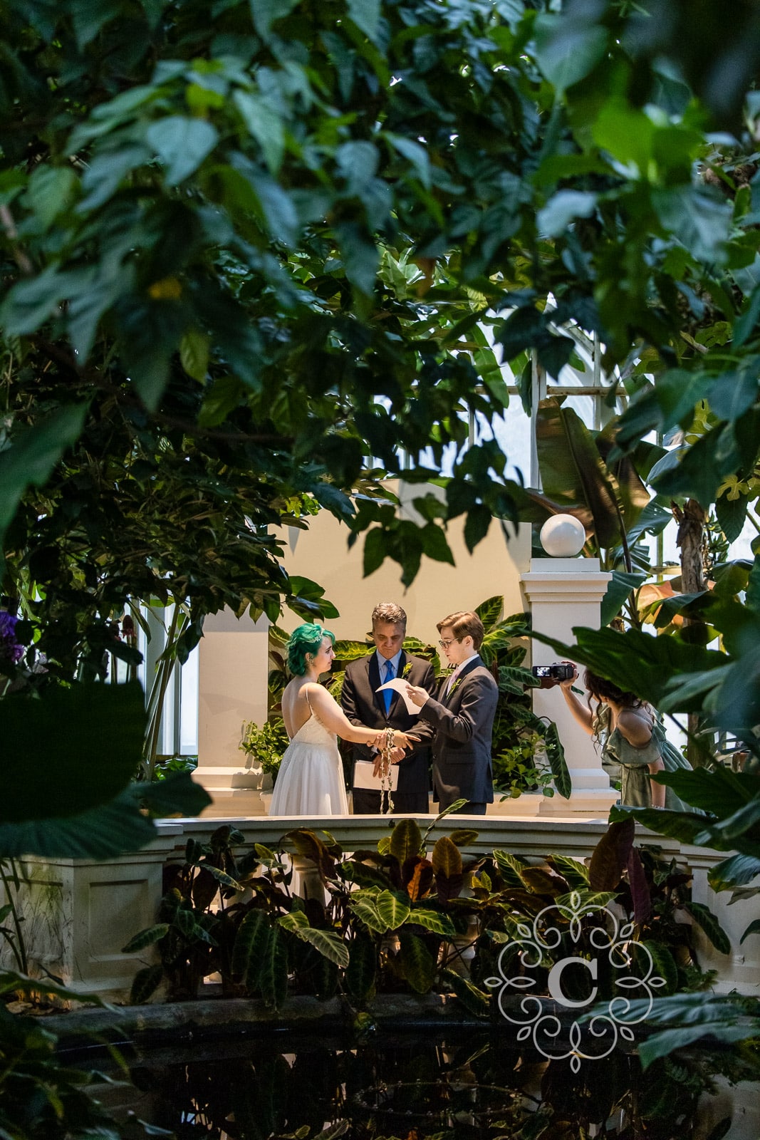 North Garden Como Park Conservatory Wedding Photos