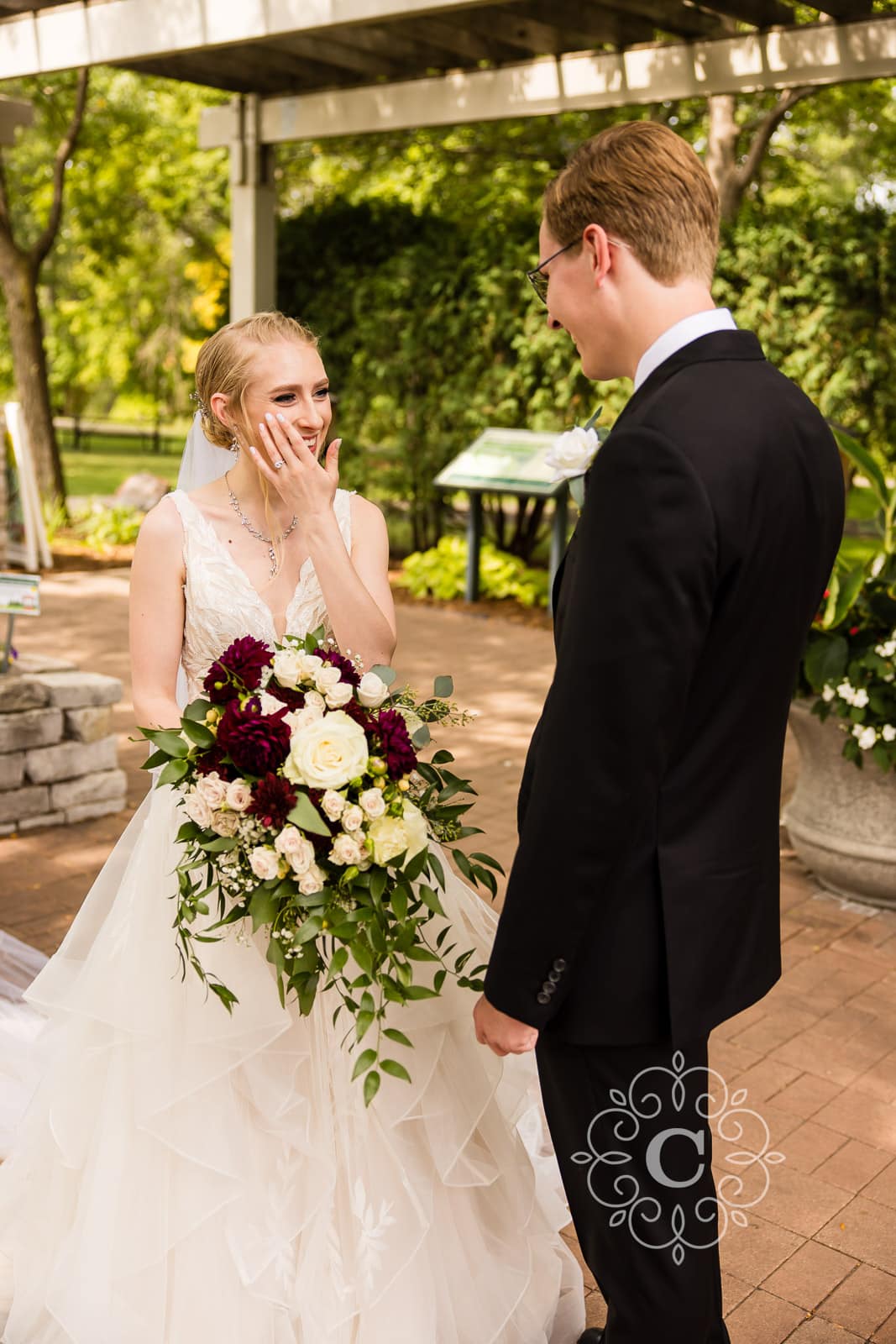 Roseville Central Park Muriel Sahlin Arboretum Wedding Photo