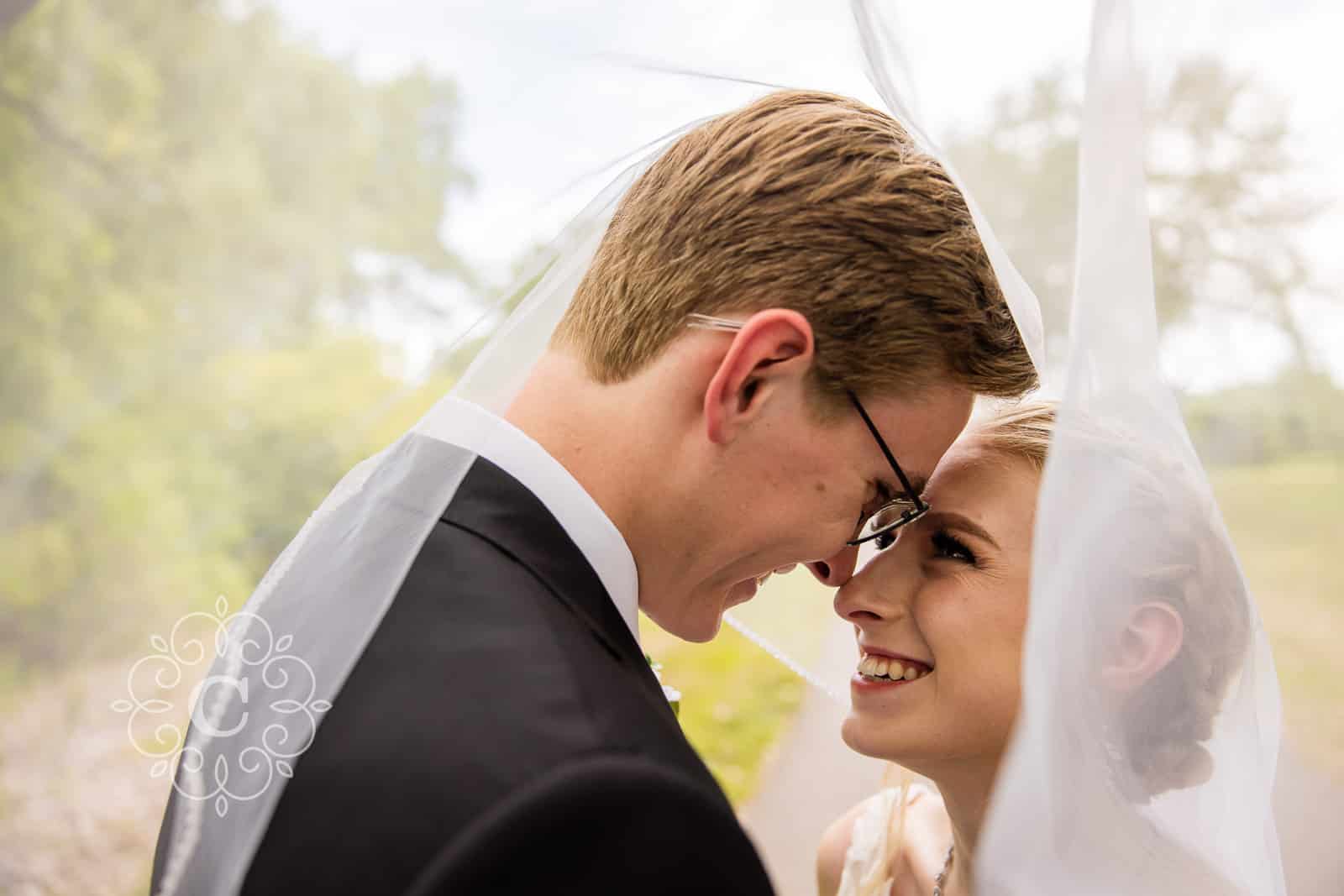 Roseville Central Park Muriel Sahlin Arboretum Wedding Photo