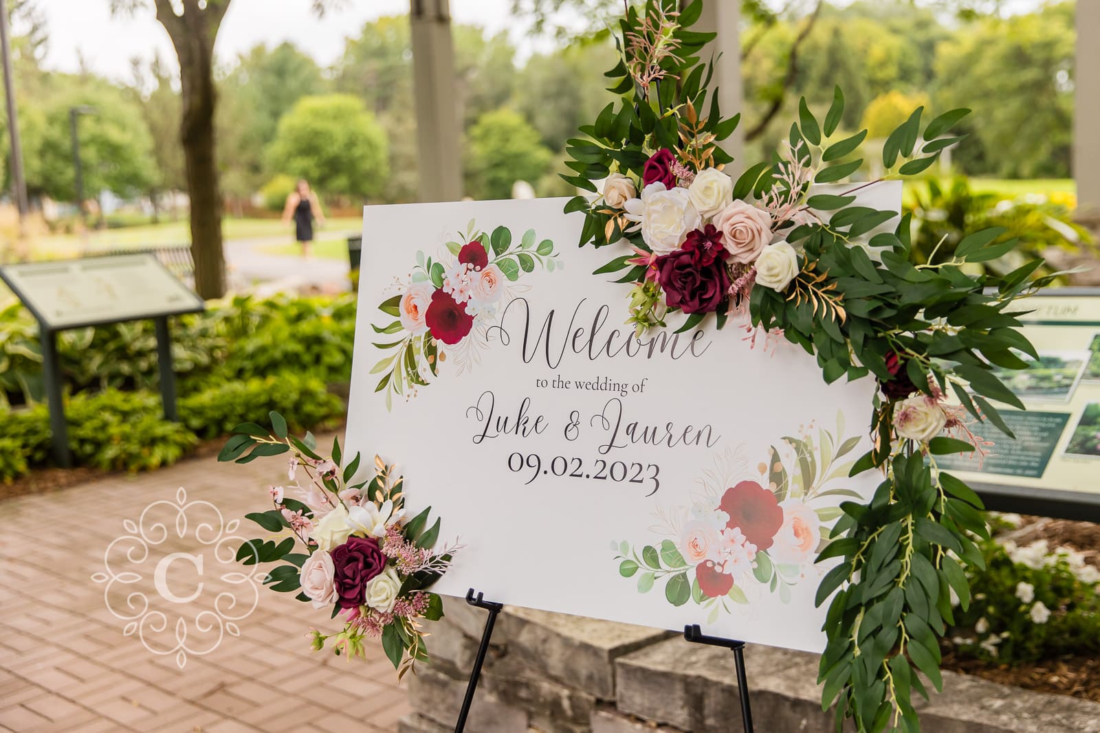 Roseville Central Park Muriel Sahlin Arboretum Wedding Photo