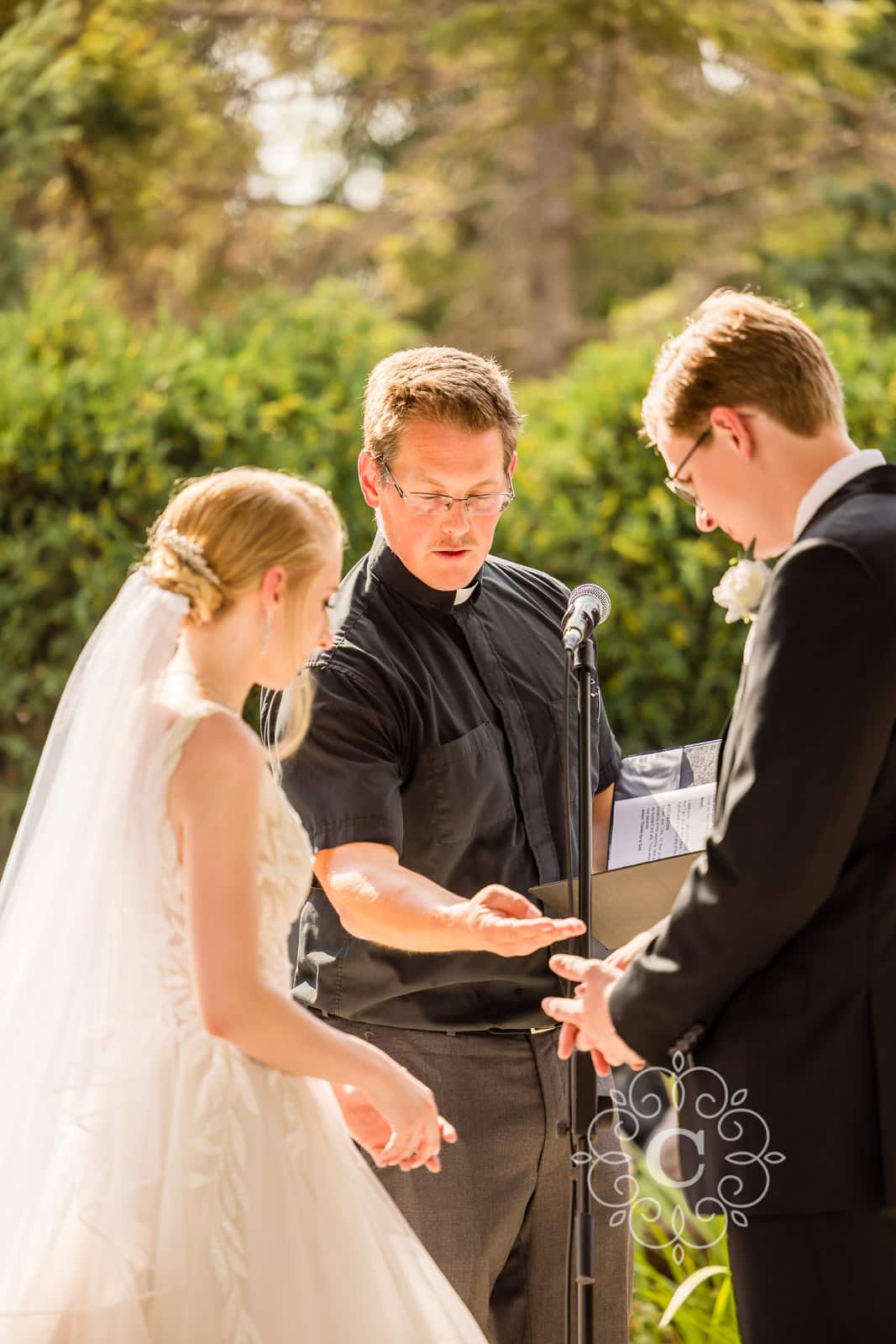 Roseville Central Park Muriel Sahlin Arboretum Wedding Photo