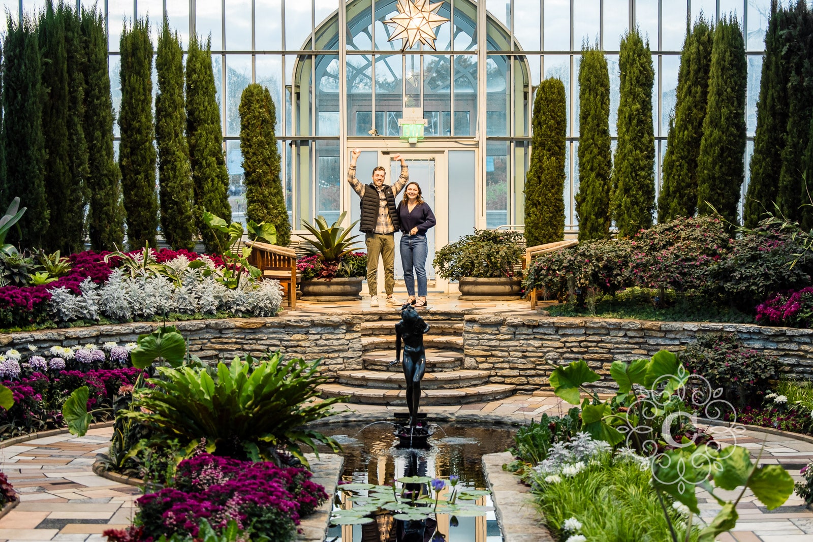 Sunken Garden Como Park Engagement Proposal Photo