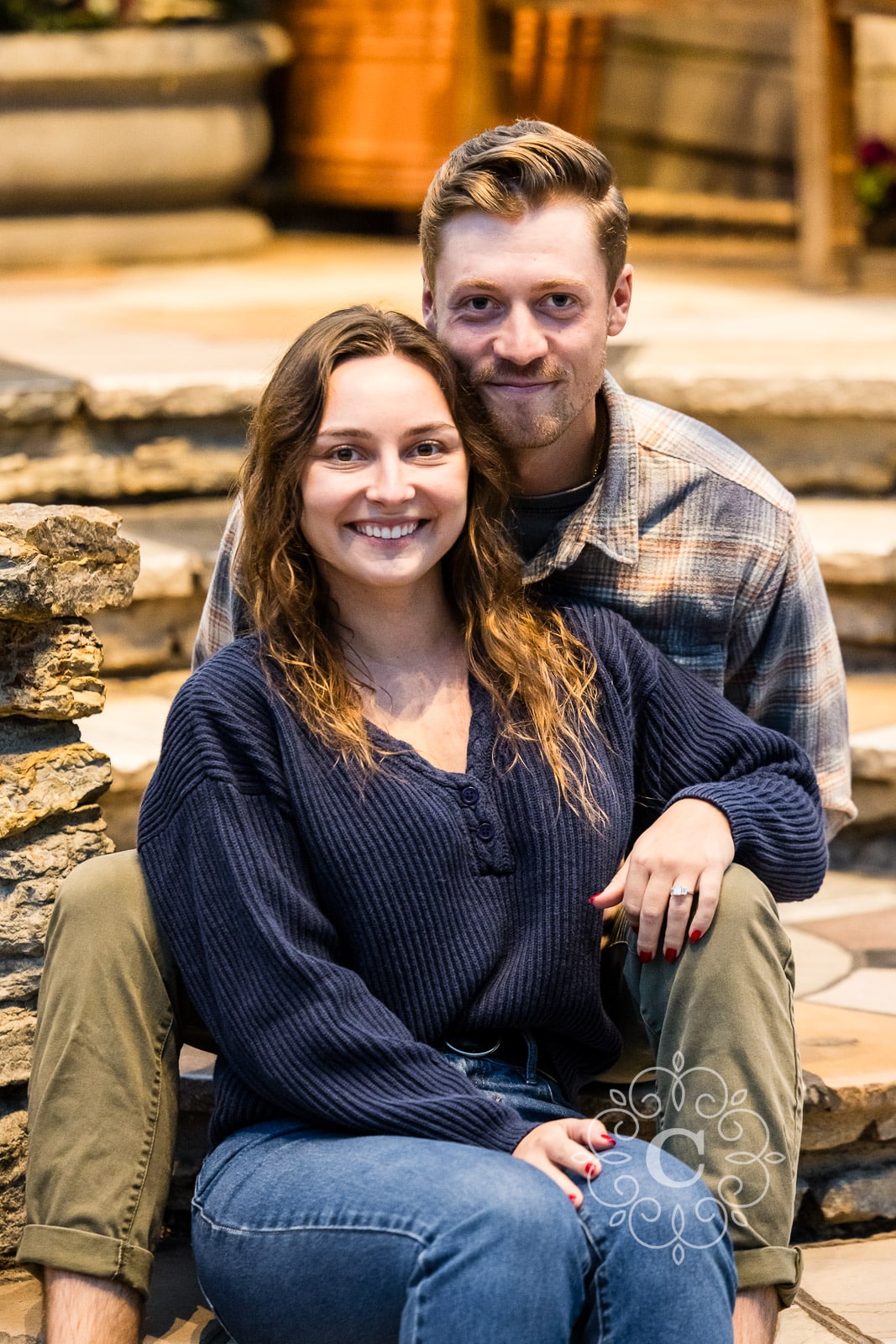 Sunken Garden Como Park Engagement Proposal Photo