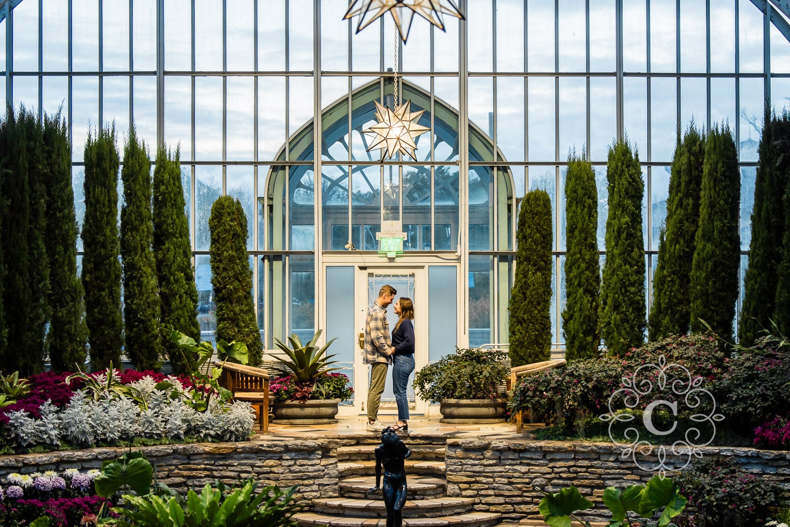 Sunken Garden Como Park Engagement Proposal Photo