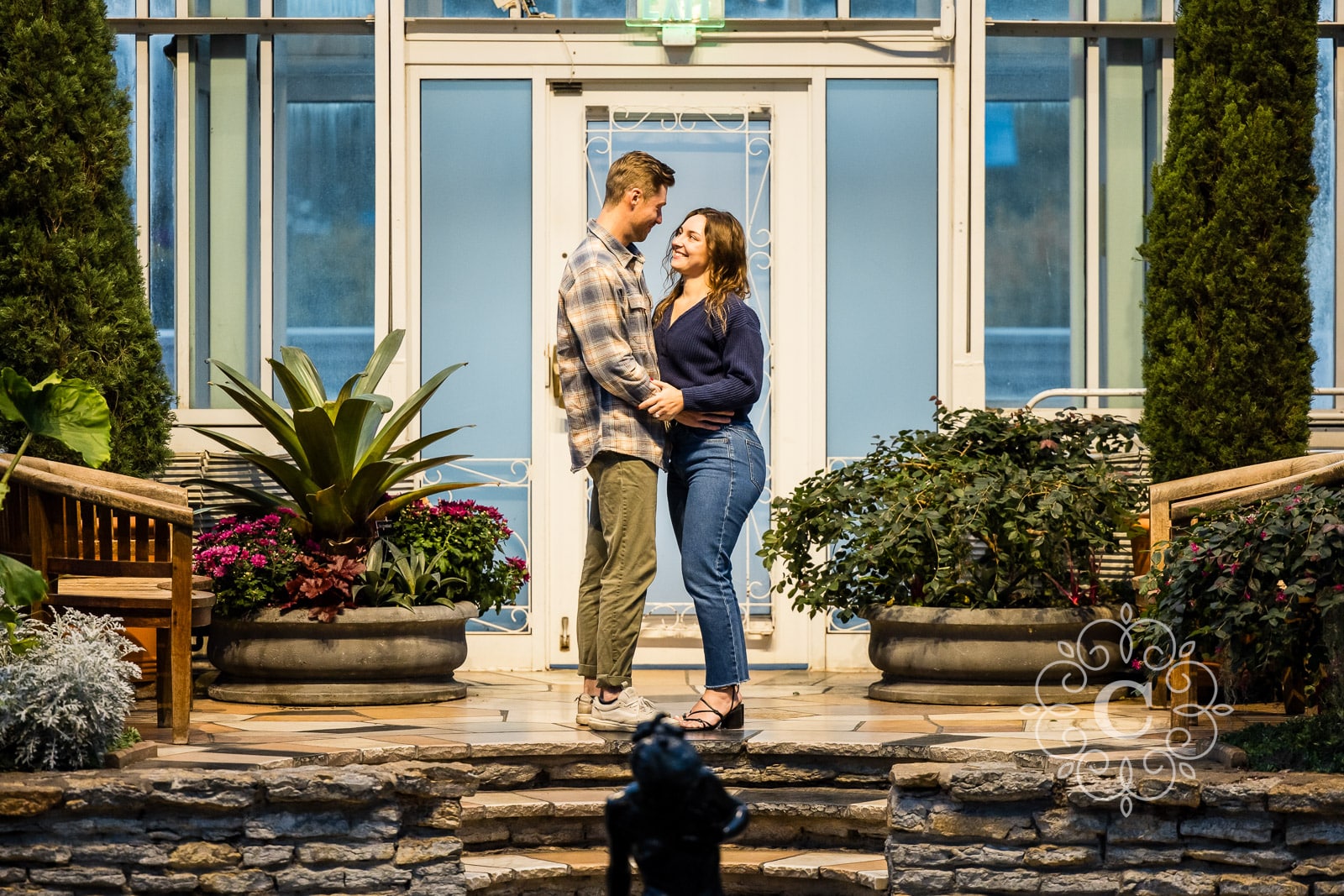 Sunken Garden Como Park Engagement Proposal Photo