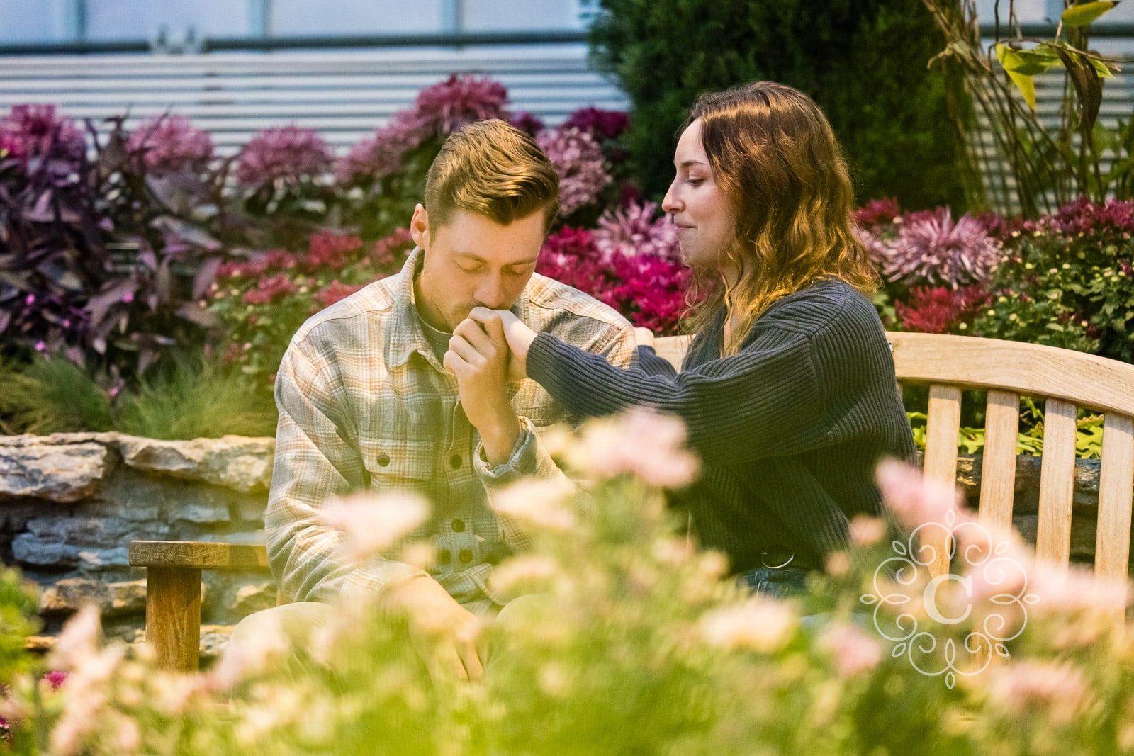 Sunken Garden Como Park Engagement Proposal Photo