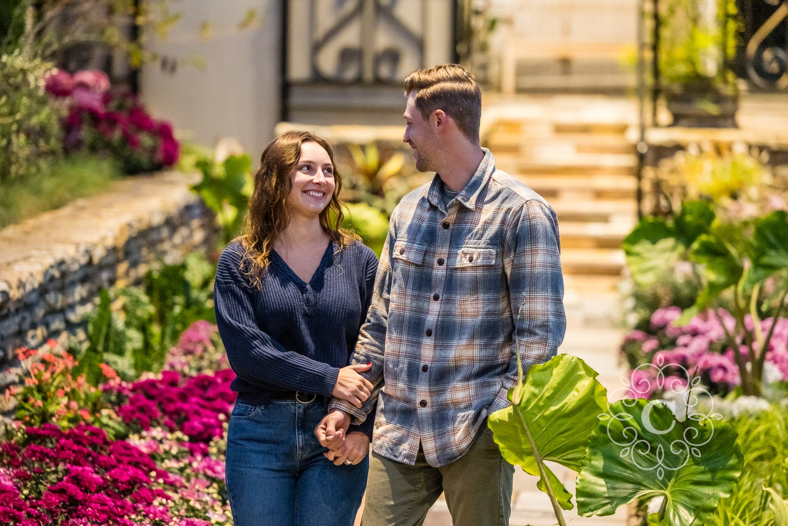 Sunken Garden Como Park Engagement Proposal Photo