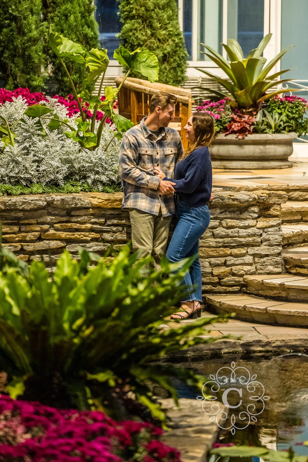 Sunken Garden Como Park Engagement Proposal Photo