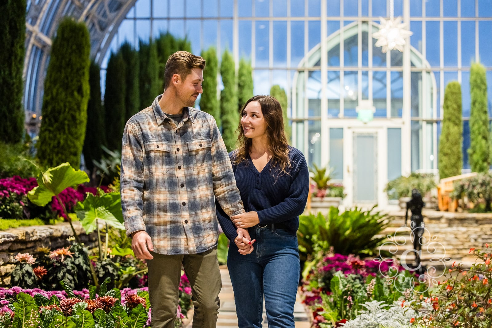 Sunken Garden Como Park Engagement Proposal Photo