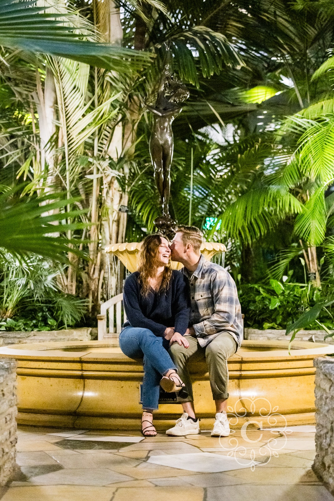 Sunken Garden Como Park Engagement Proposal Photo