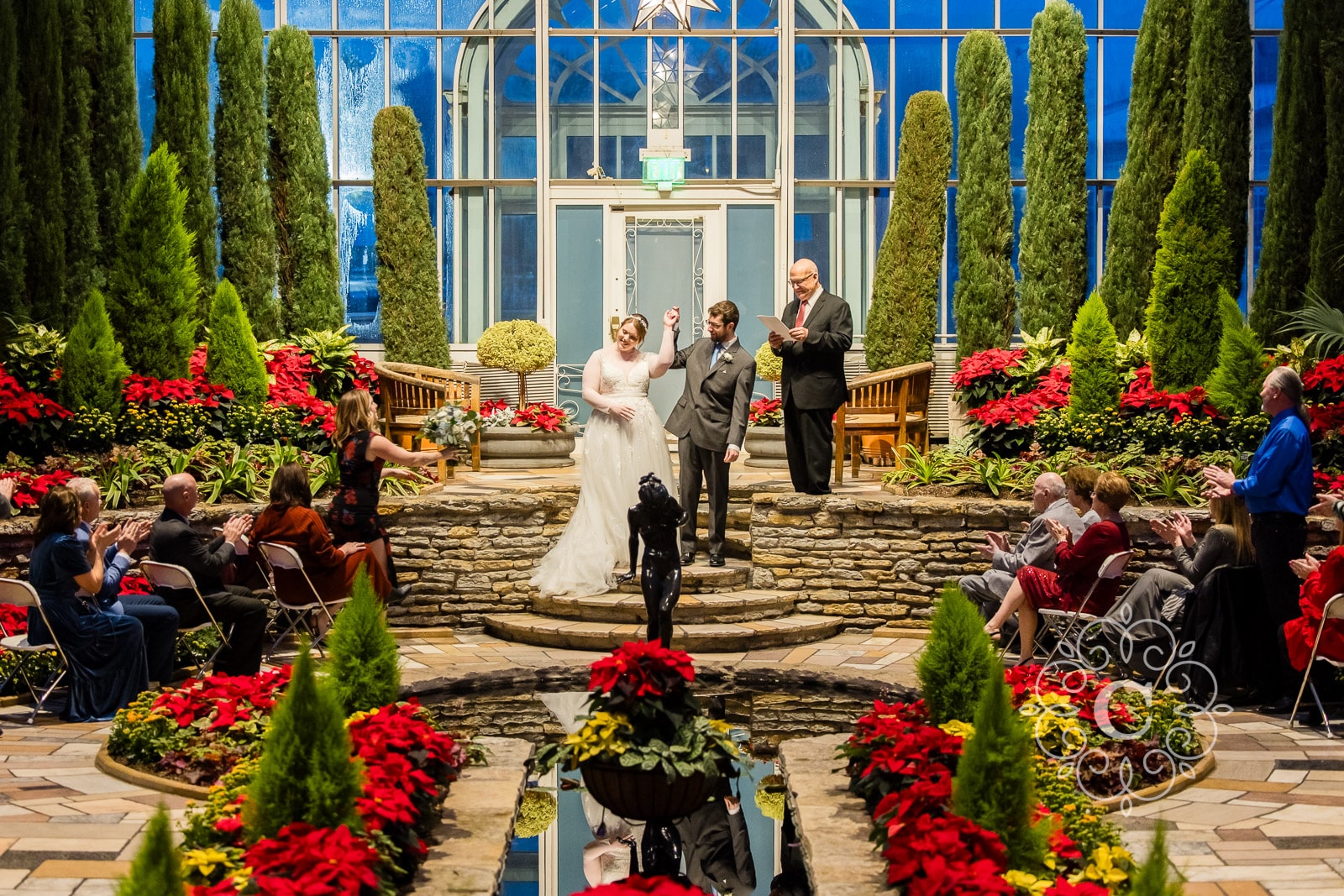 Como Conservatory Sunken Garden wedding photographers