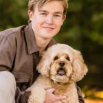 Senior Boy Dog Photography MN