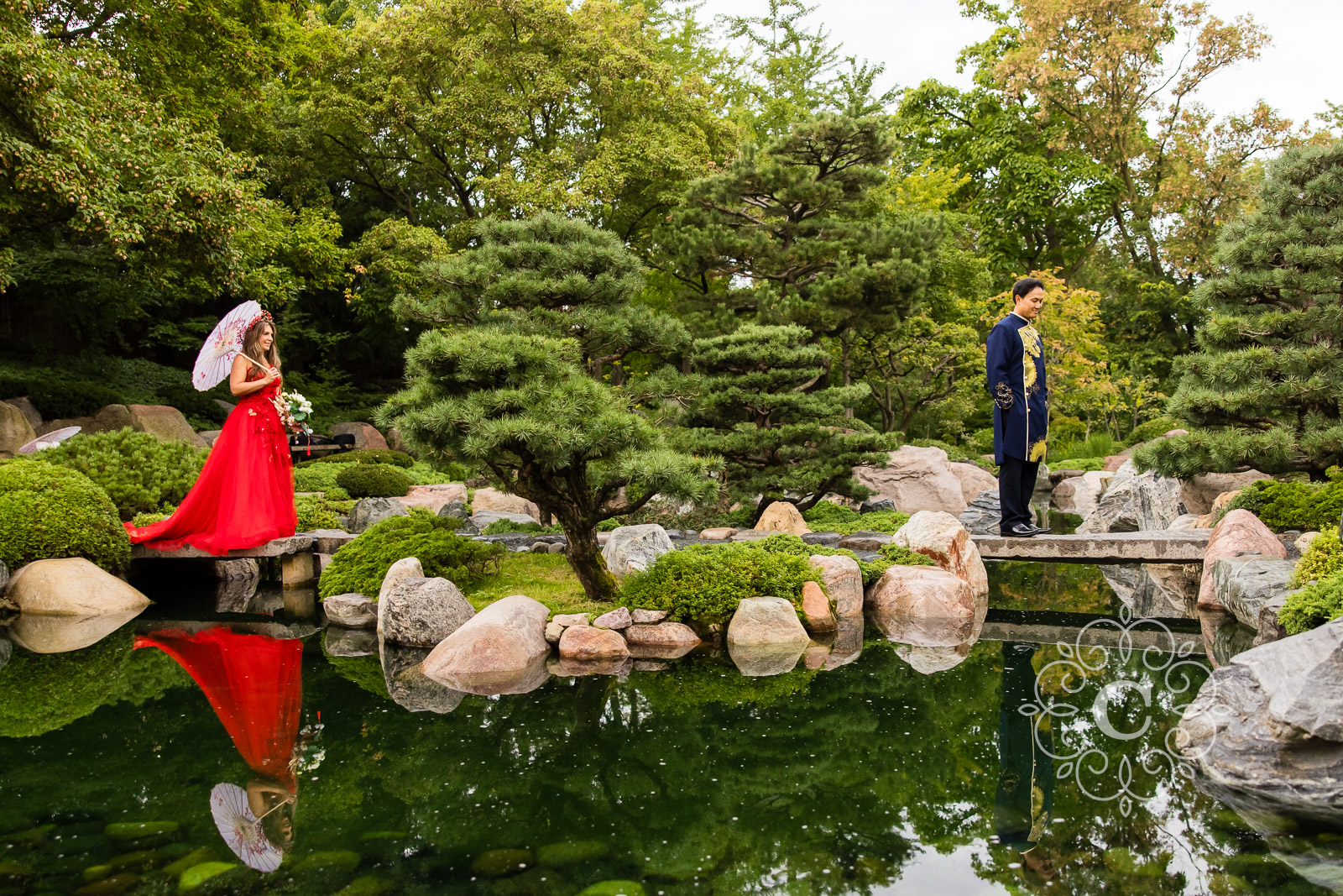 Japanese Garden Como Park MN Wedding Photographer