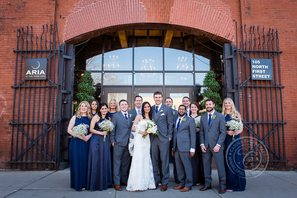 Aria Mpls Wedding Photo