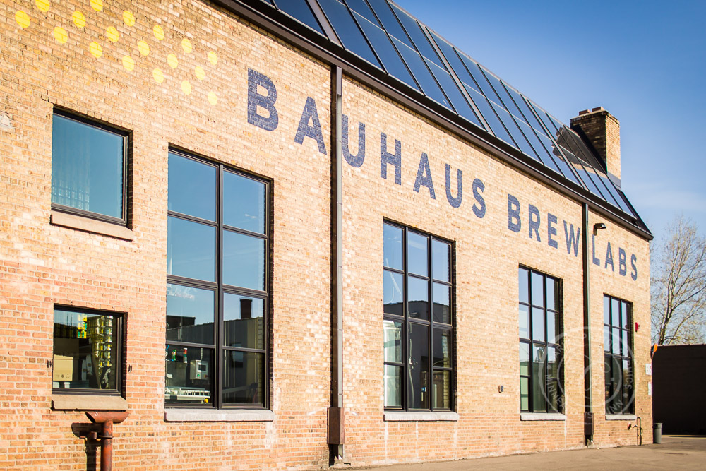 Bauhaus Brew Labs Beer Brewery Minneapolis MN Engagement Photo