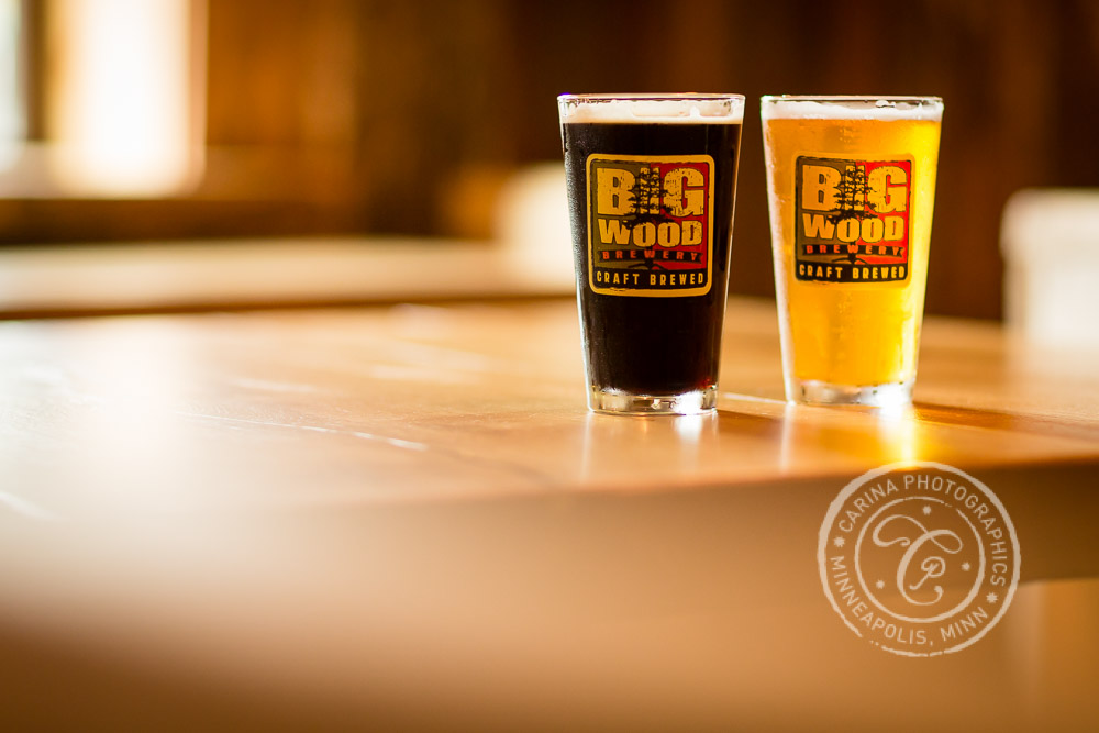 Beer Engagement Session Photo from Big Wood Brewery in White Bear Lake, MN