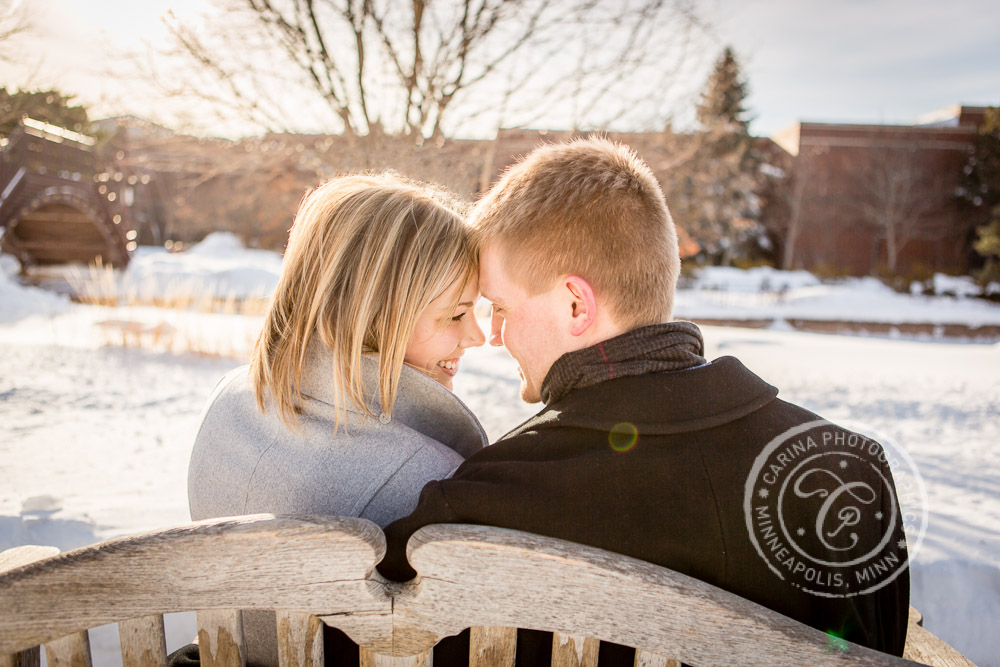 Centennial Lakes Park Edina MN engagement photo