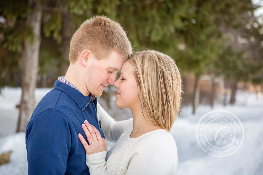 Centennial Lakes Park Edina MN engagement photo