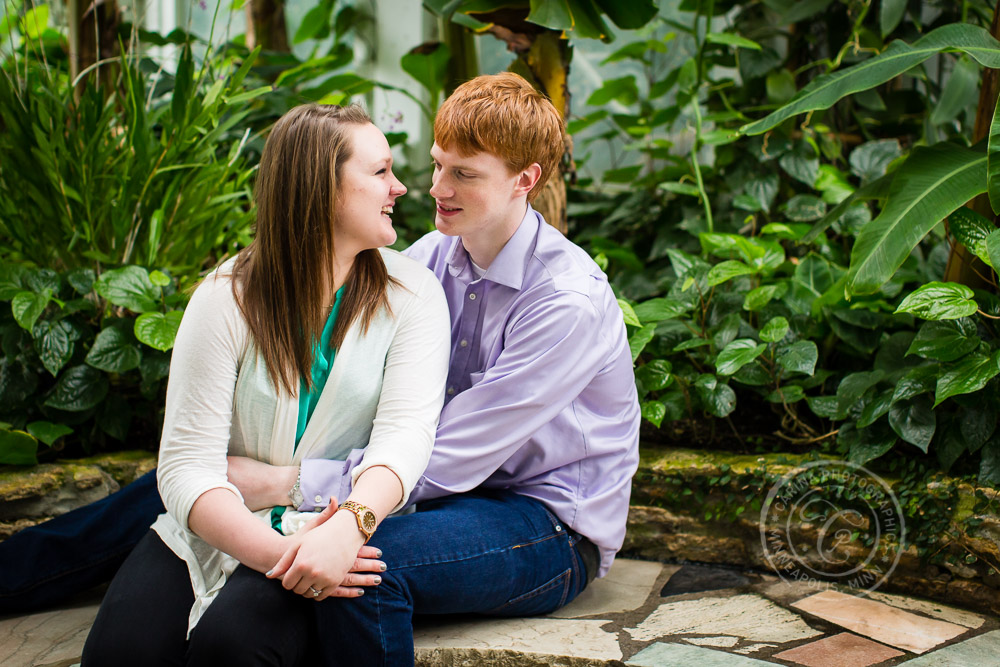 Como Park Conservatory Engagement Photography