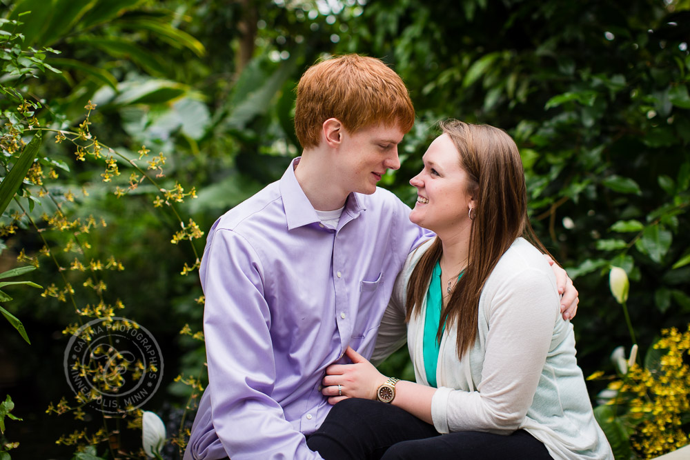 Como Park Conservatory Engagement Photography