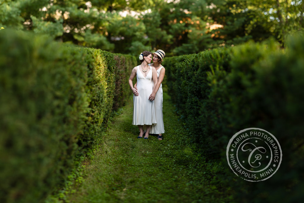 Formal Garden Wedding Minneapolis MN Photo