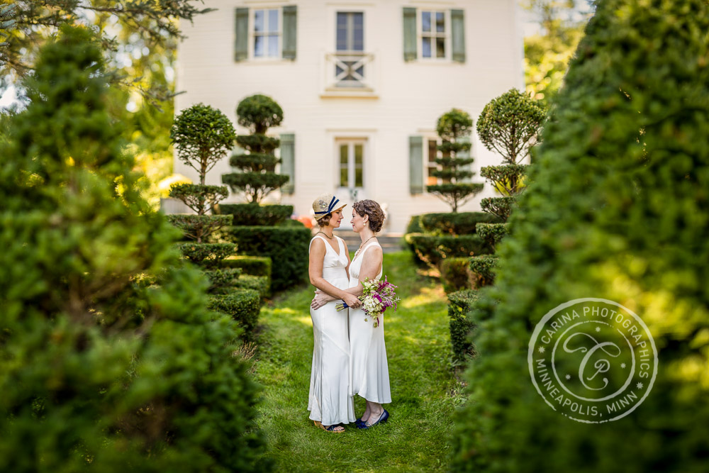 Formal Garden Wedding Minneapolis MN Photo