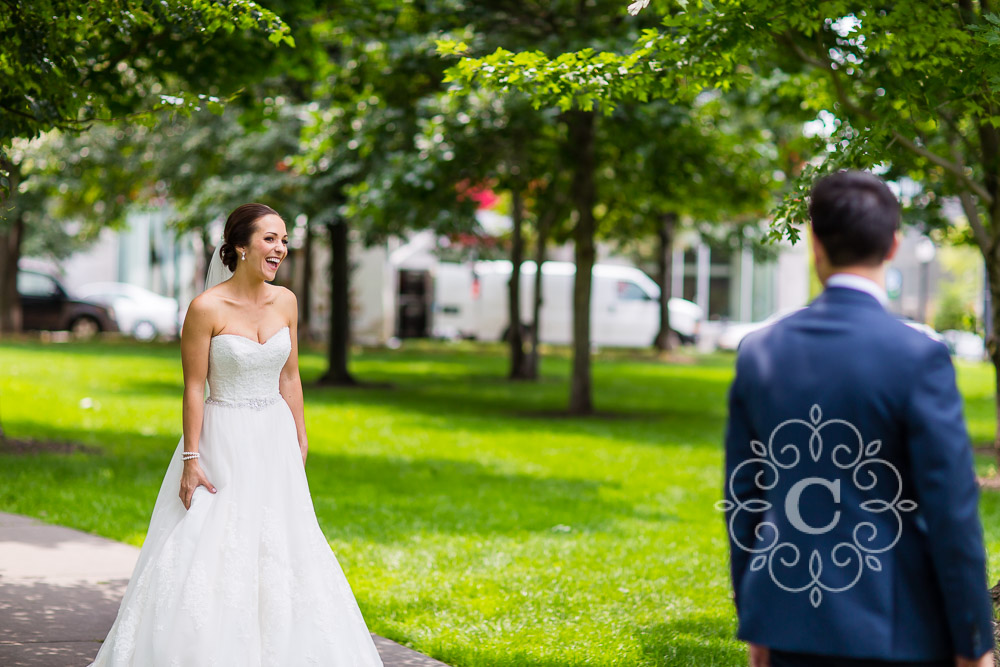 Gold Medal Park Minneapolis Wedding Photo