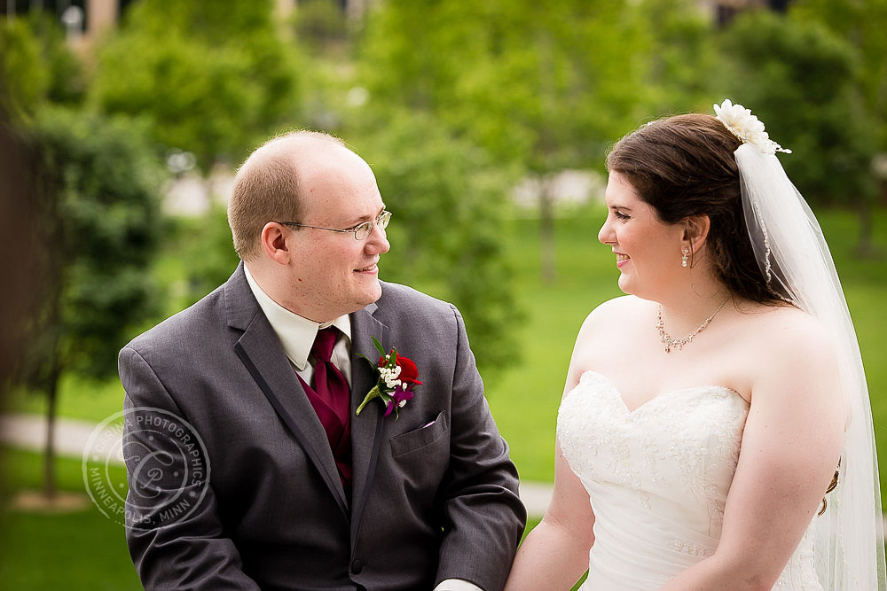 Gold Medal Park Minneapolis MN Wedding Photo