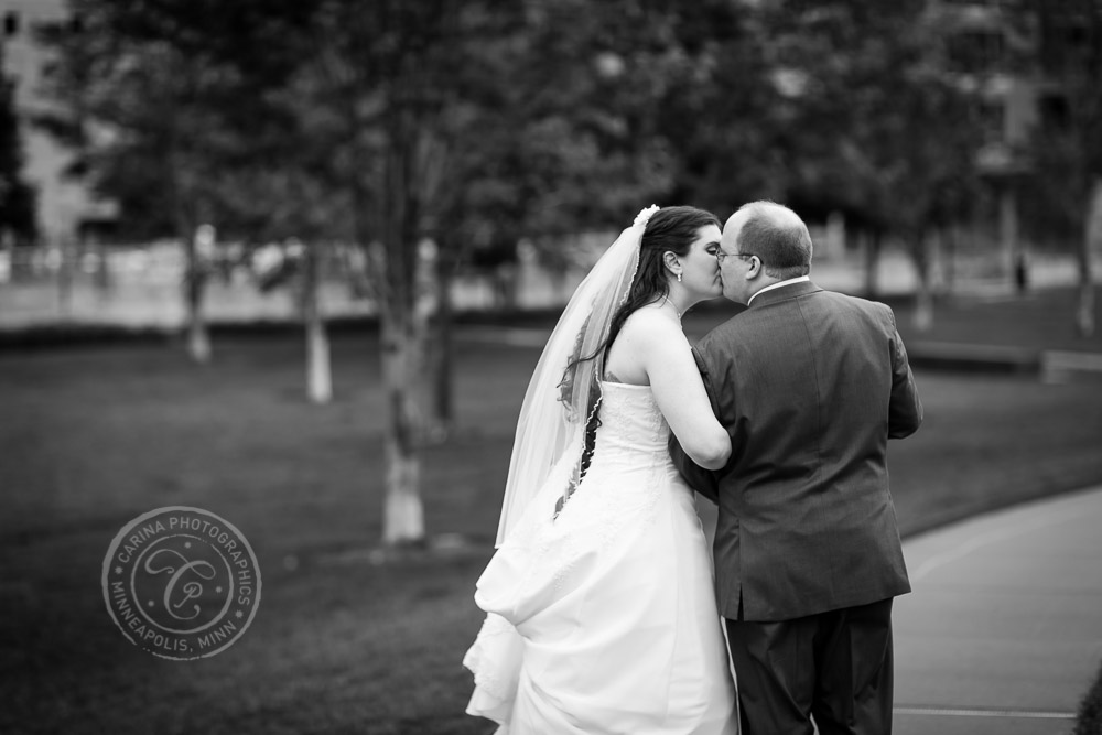 Gold Medal Park Minneapolis MN Wedding Photo