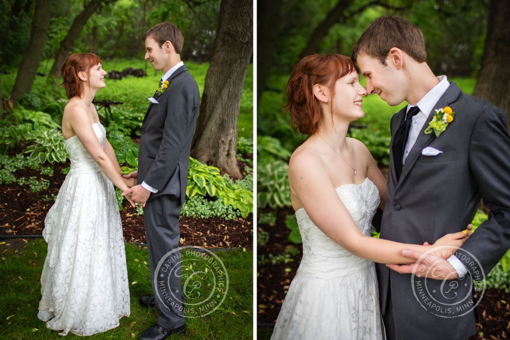 Bride Groom Outdoor Hands Hug Trees